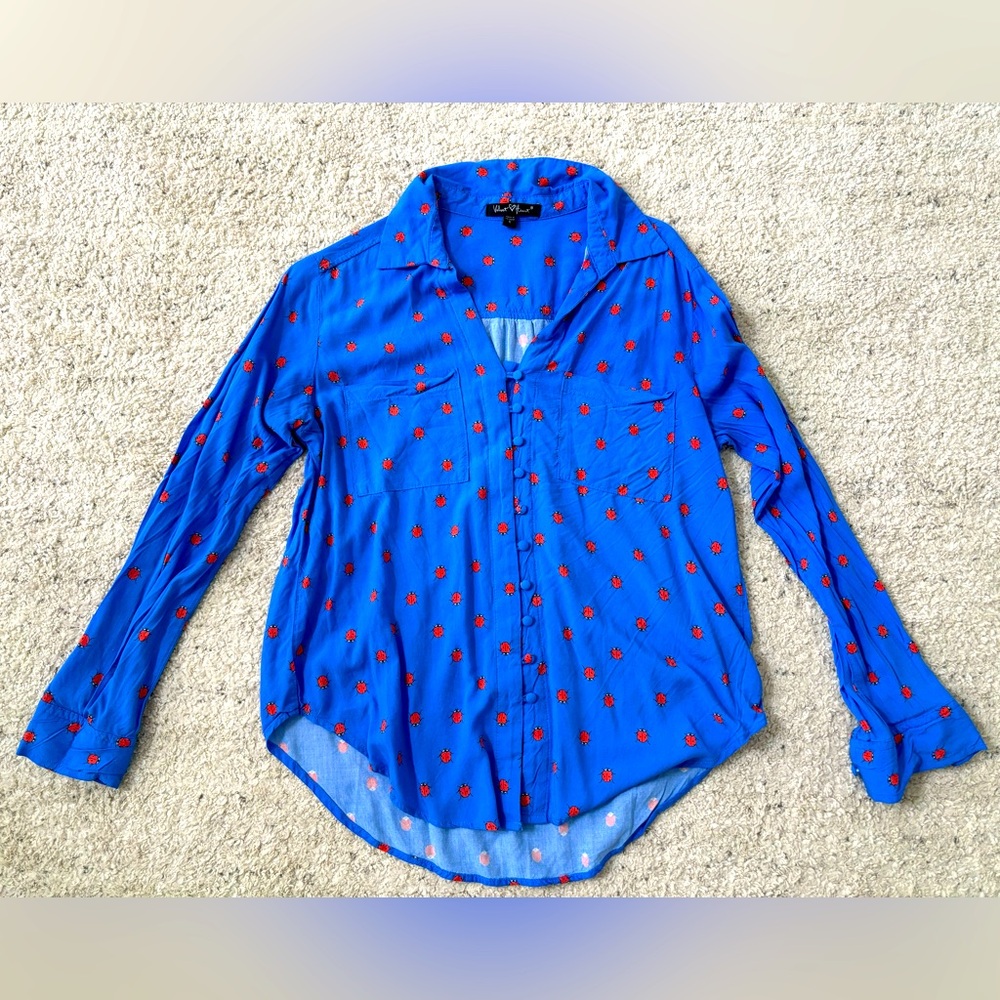 Velvet Heart Ladybug Blouse